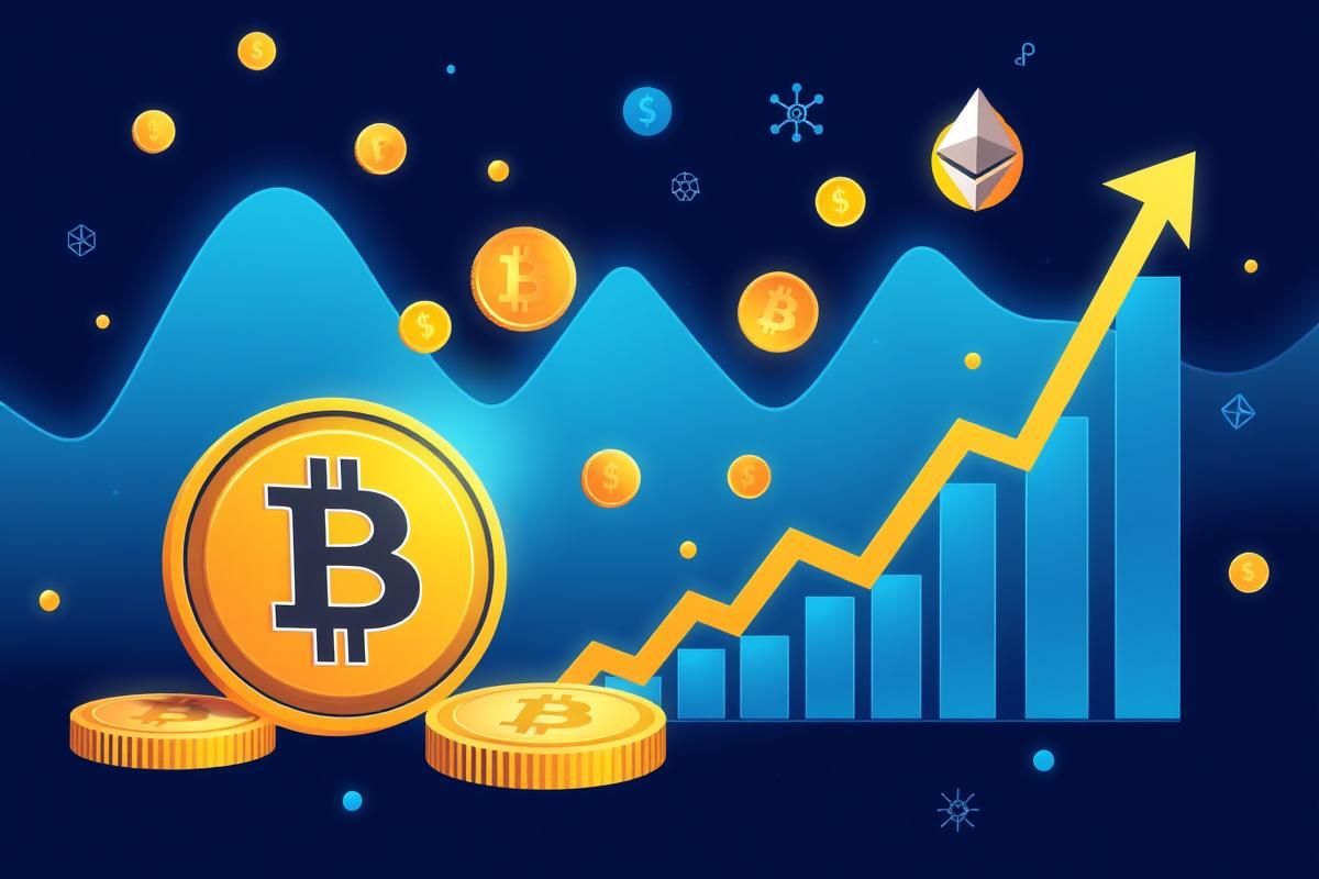 ภาพประกอบแสดงเงินทุนไหลเข้า Bitcoin และ Ethereum