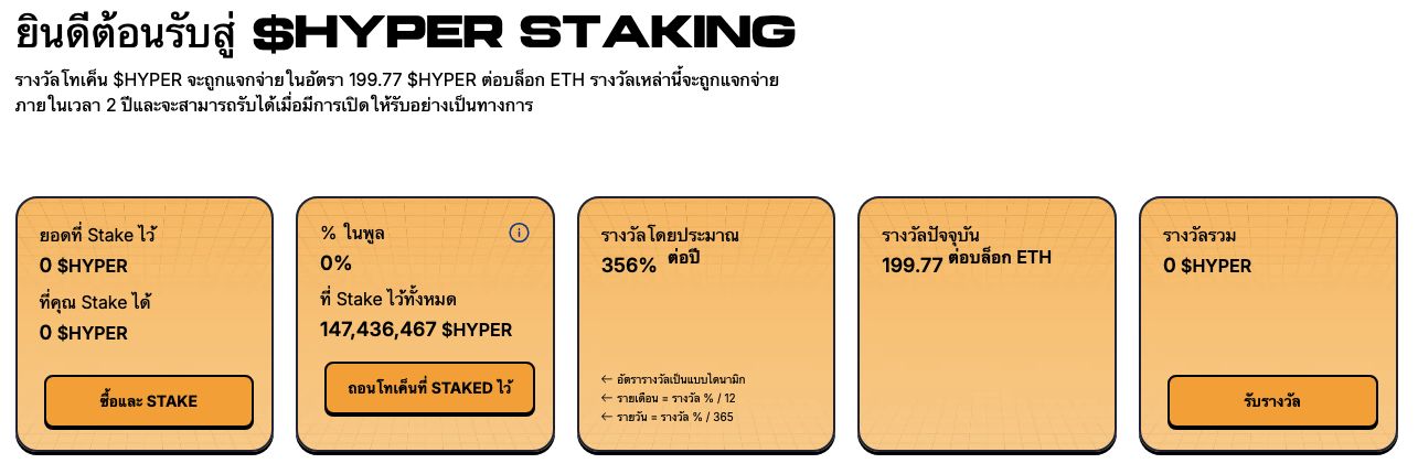 Bitcoin Hyper Staking