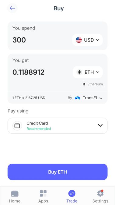 สร้างบัญชี Best Wallet