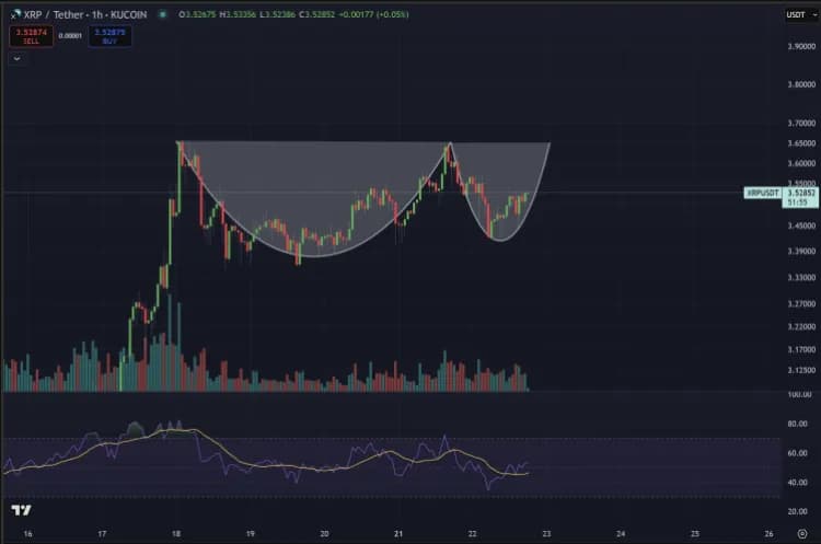 วาฬ XRP แห่ช้อนซื้อดุ! แม้เครือข่ายซบ คาดแรงฟื้นจากแนวรับ $3.10
