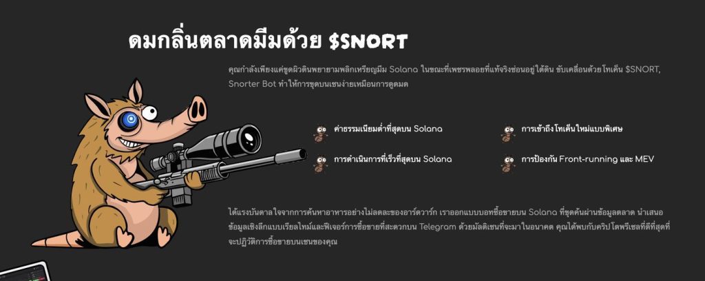 SNORT เน้นจับจังหวะตลาดก่อน Trading Bot (บอทเทรด) ทั่วไป