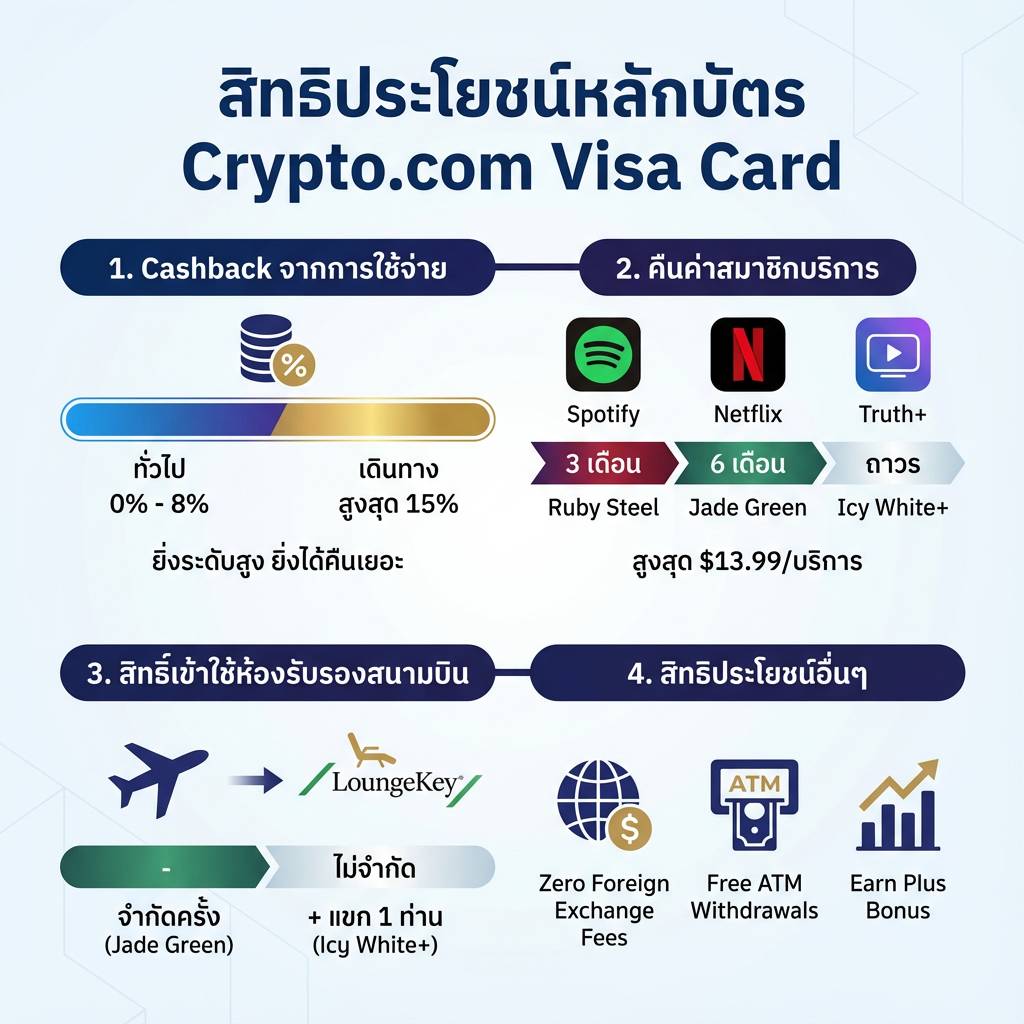 Crypto.com Visa Card คืออะไร คุ้มไหม วิธีสมัคร ฝากและถอนเงินในไทย