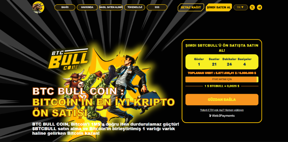 En İyi Kripto ICO'larından biri olarak öne çıkan BTC Bull Token