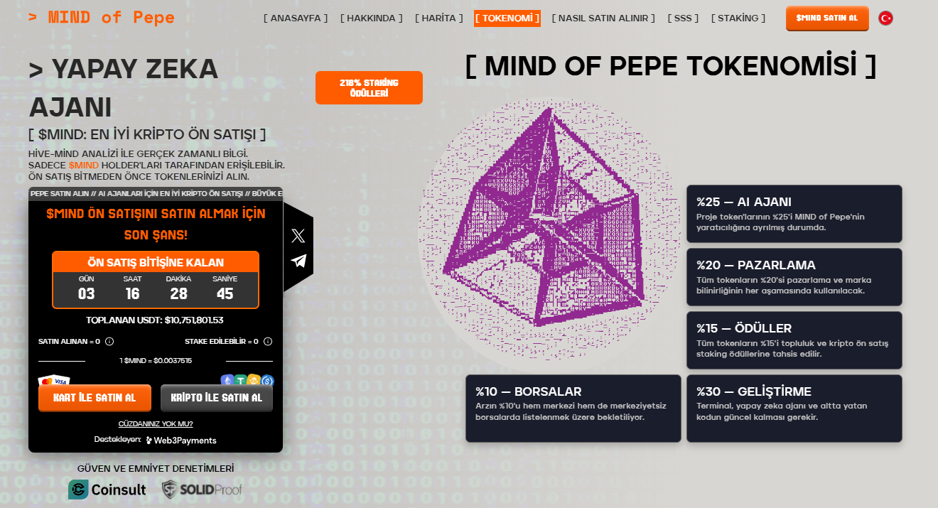 MIND of Pepe ön satışı