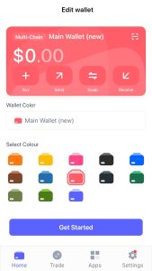 Best Wallet'e aktarılan cüzdanı kişiselleştirme