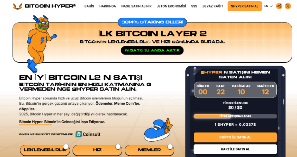 En İyi Kripto ICO'larından biri olarak öne çıkan Bitcoin Hyper