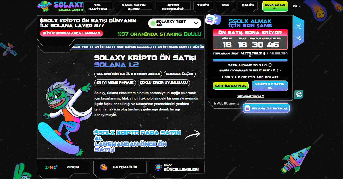 Dogecoin'e alternatif olarak Solaxy