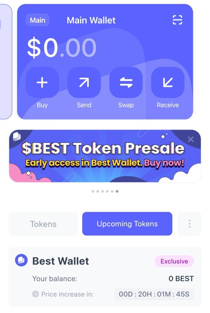 IOST geleceği açısından endişeli olan yatırımcılar, Best Wallet üzerindeki ön satış coinlerini inceleyebilir