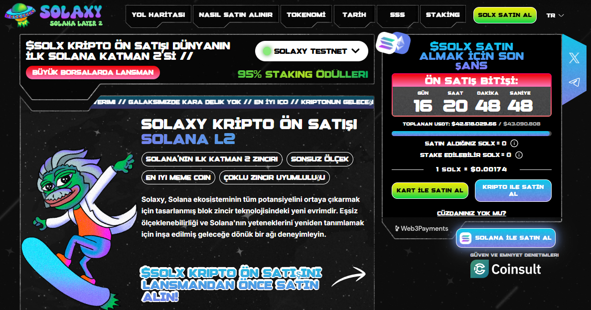 Solaxy ana sayfa