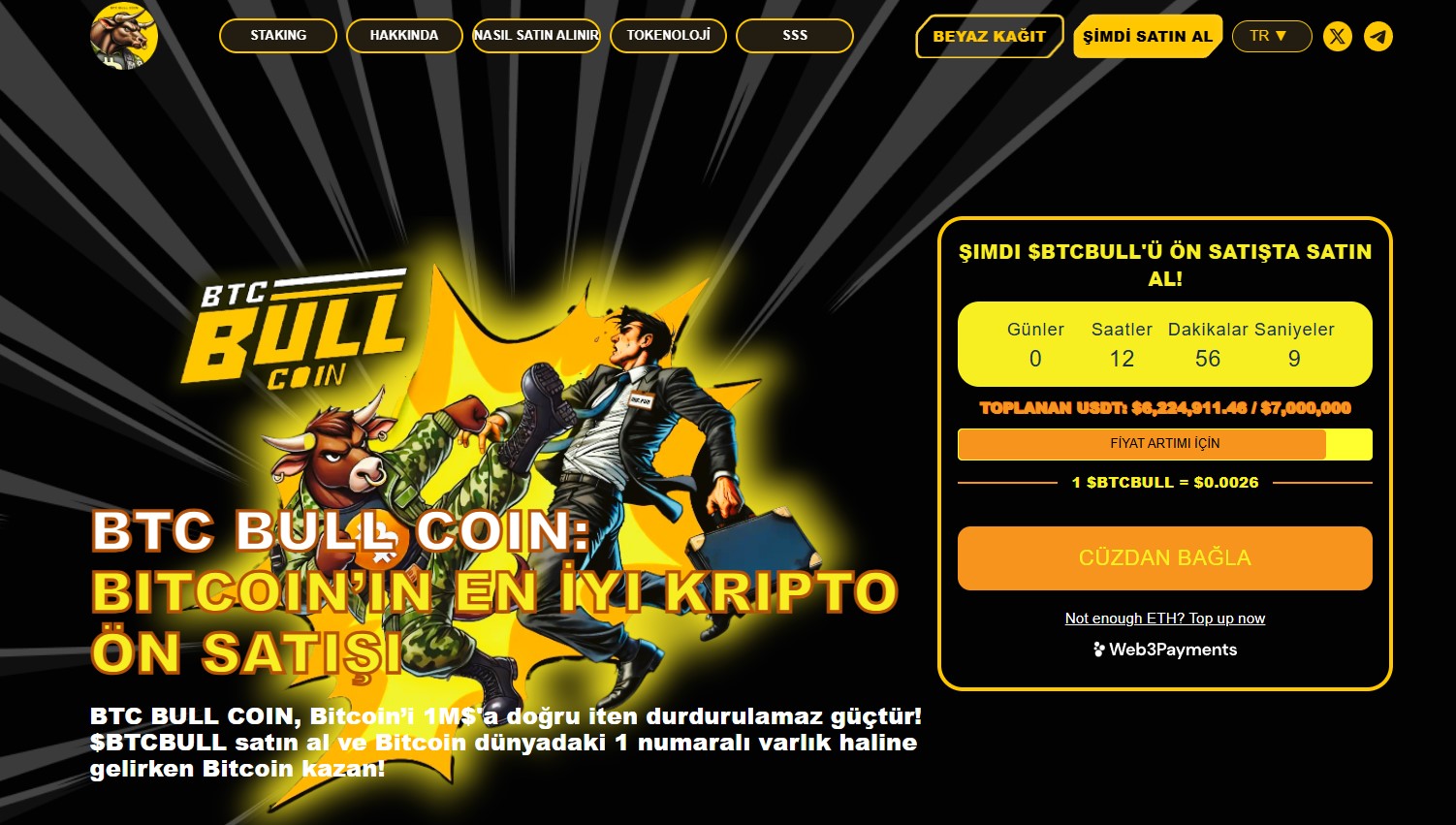 Yeni Çıkan Meme Coinler Listesinde Hediye Airdrop Dağıtımı İle Dikkat BTC Bull Token Detaylı İncelemesi