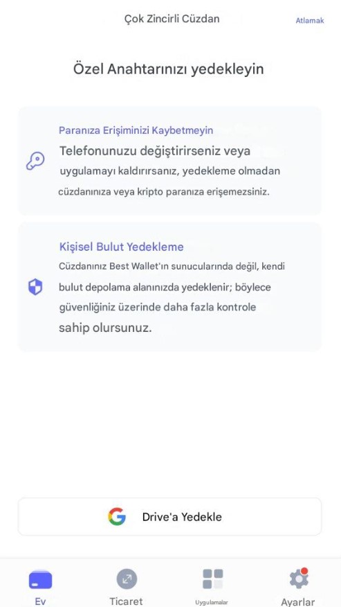 Best Wallet kurulum adımları