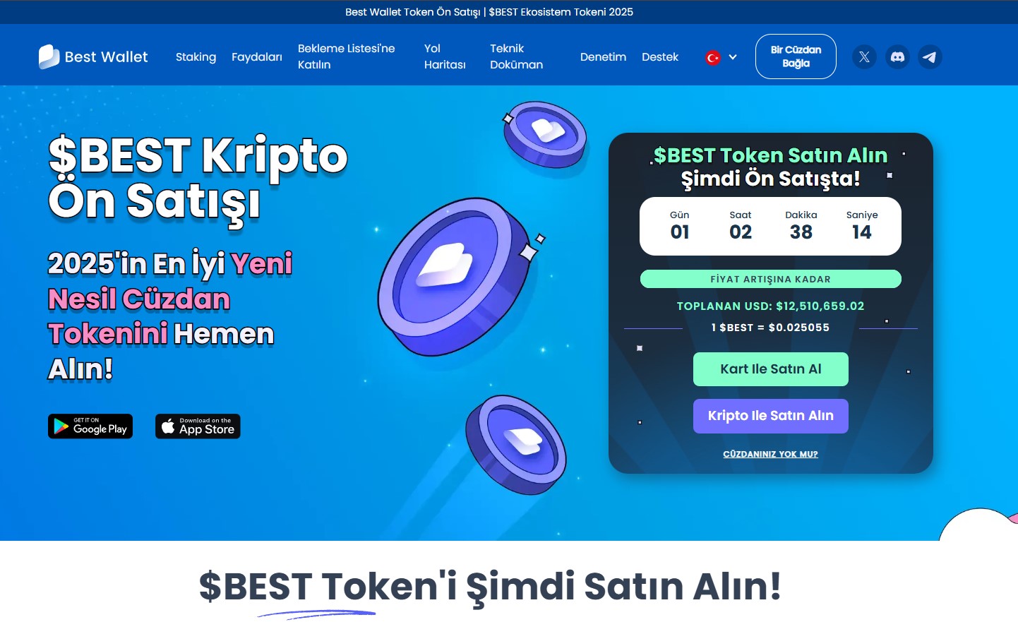 En İyi Kripto Paralar Sıralamasında Üst Sıralarda Yer Alan Best Wallet Token Hakkında En Son Bilgiler