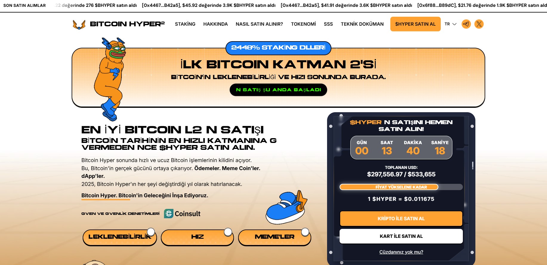 Gelecek Vadeden Meme Coinler Arasında Güçlü Ekosistemi ile Öne Çıkan Bitcoin Hyper İncelemesi