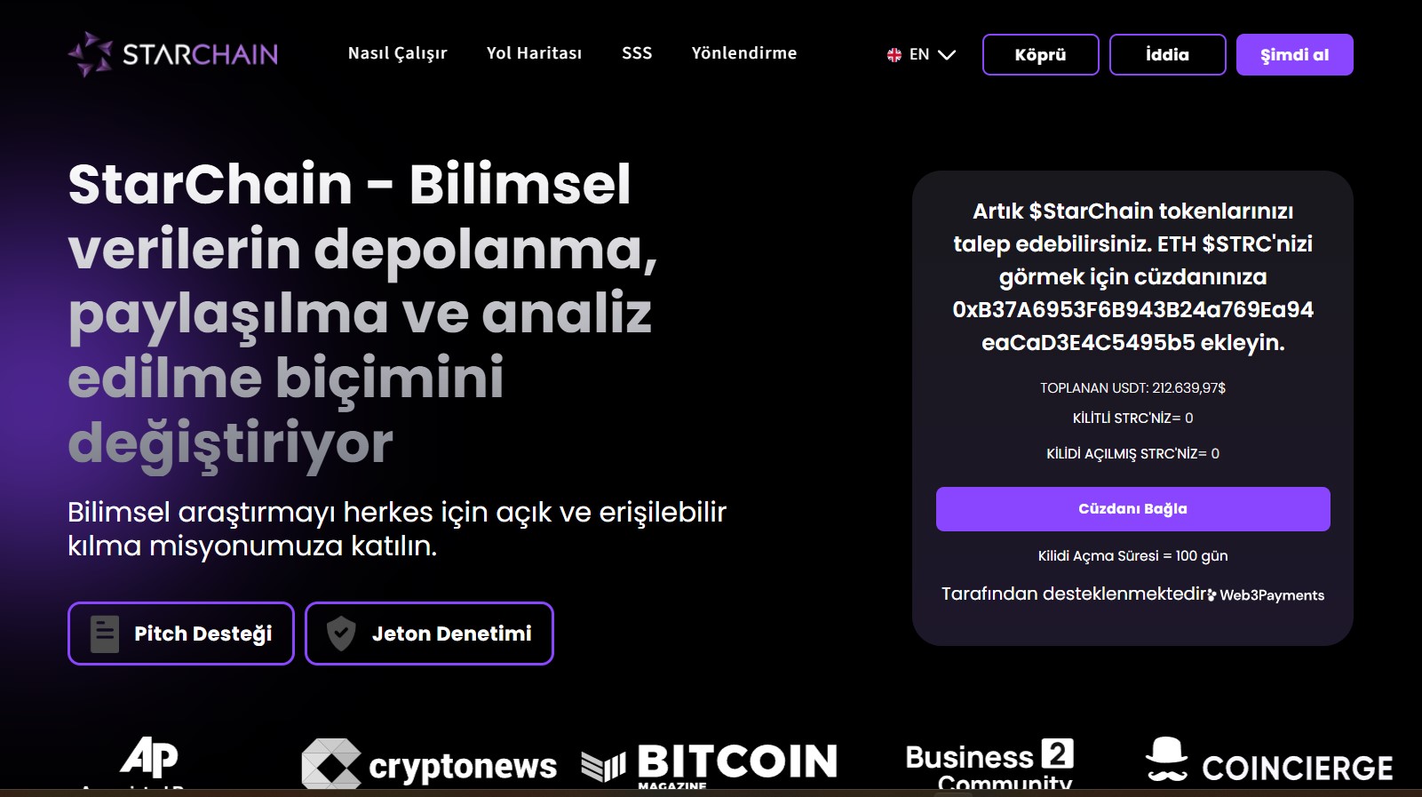 Merkeziyetsiz Bilimsel Veri Depolama Platformu StarChain İncelemesi