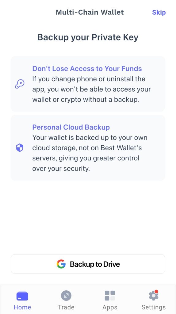 Best Wallet Cüzdan Oluşturma 7