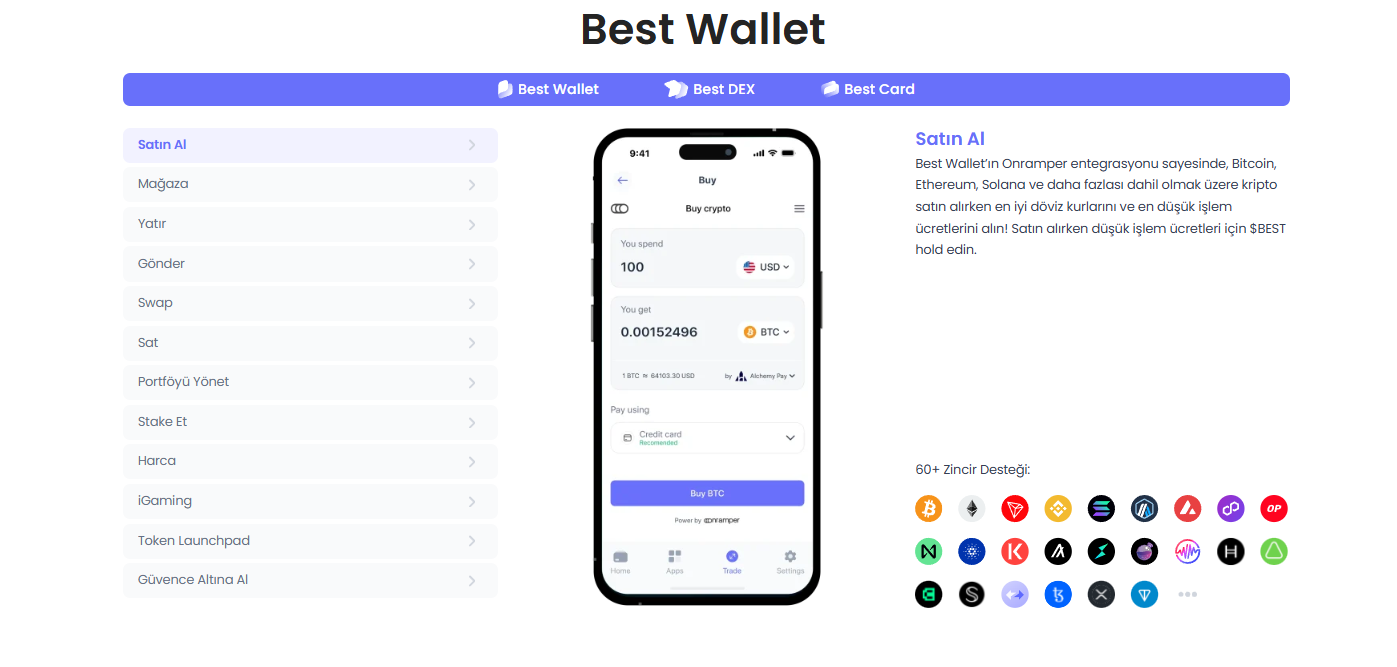 En iyi kripto cüzdanlarından Best Wallet'ın ekosistemi