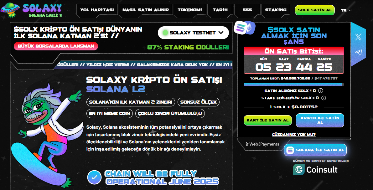 Solaxy ana sayfa