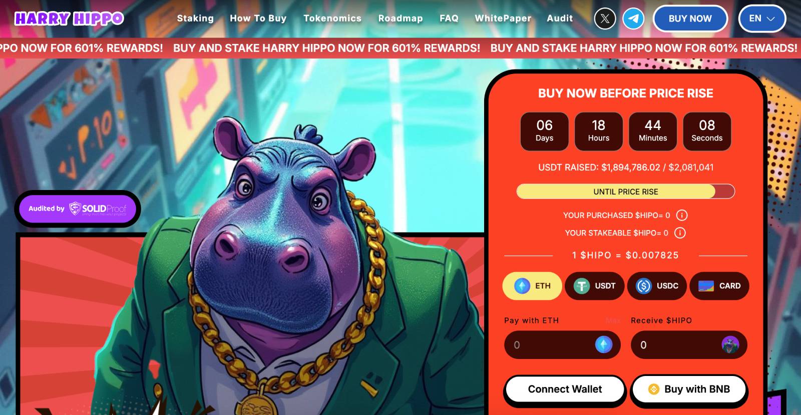 Harry Hippo - Uzun Vadeli Kripto Para Projeleri