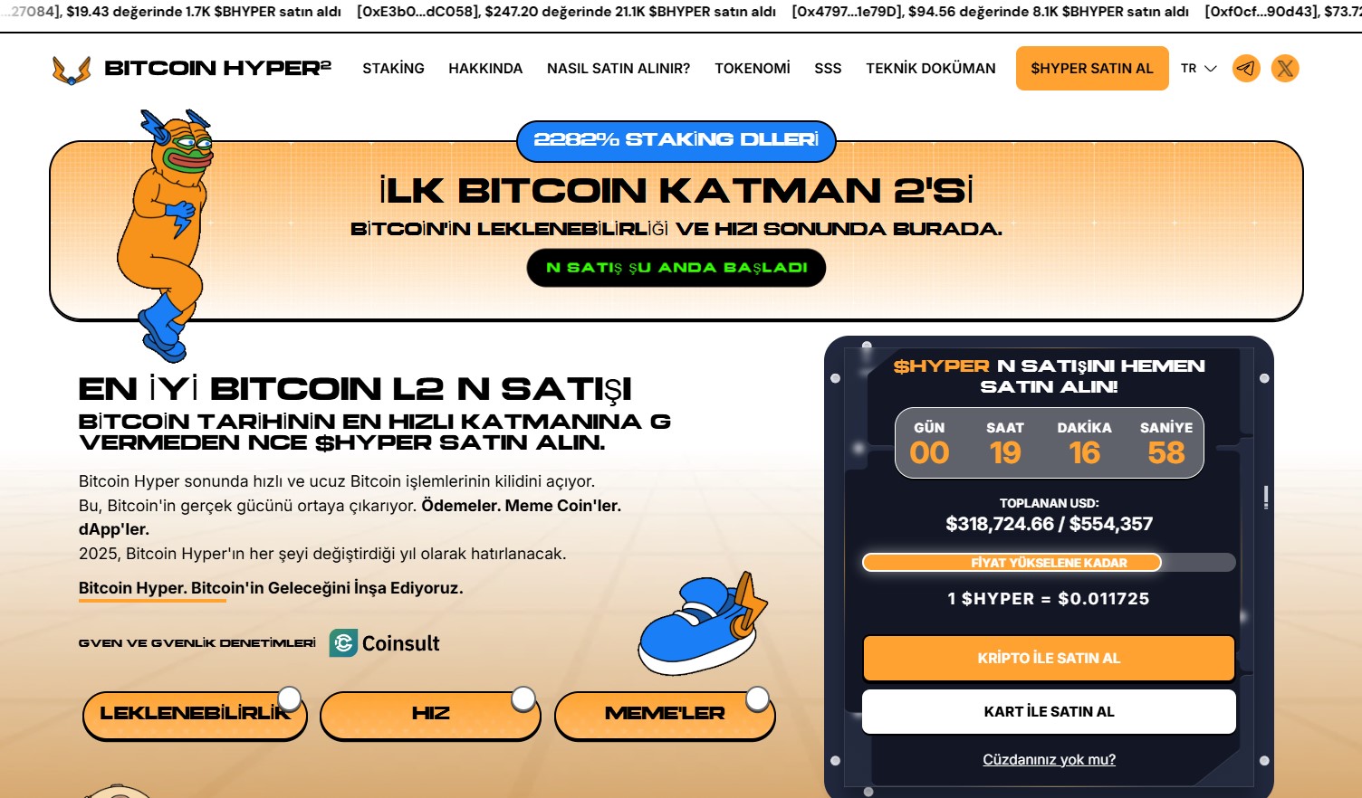 2025 Yılında Bir Gecede En Çok Yükselen Coin Projeleri Arasında Yer Alan Bitcoin Hyper Analizi