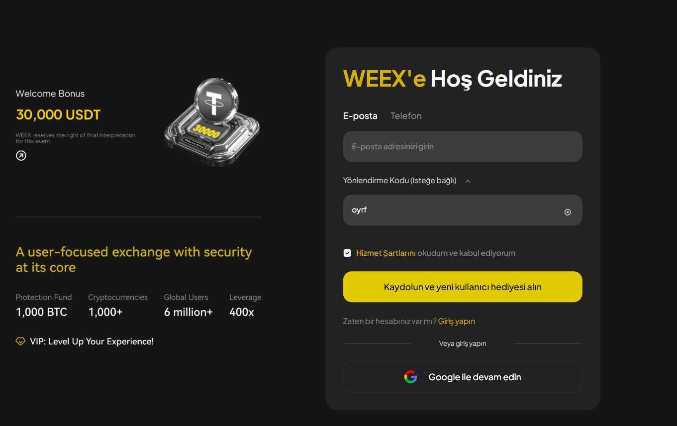 WEEX Kripto Borsası İncelemesi