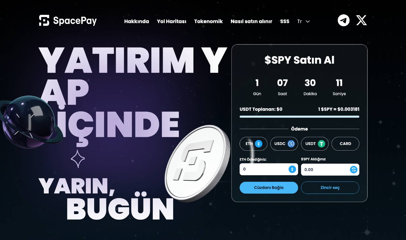 SpacePay - Coinbase Listelenecek Coinler