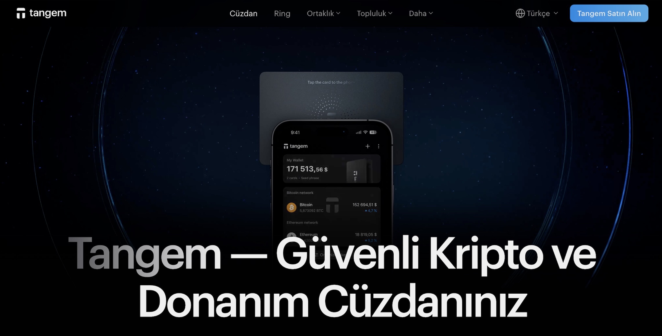en iyi Ethereum cüzdanları. Tangem Wallet