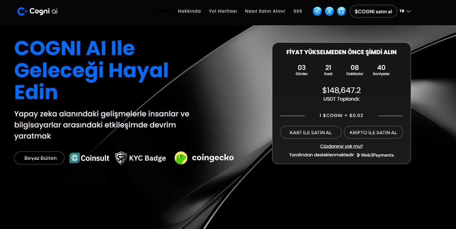 Coinbase listelenecek coinler arasında yer alan COGNI AI incelemesi