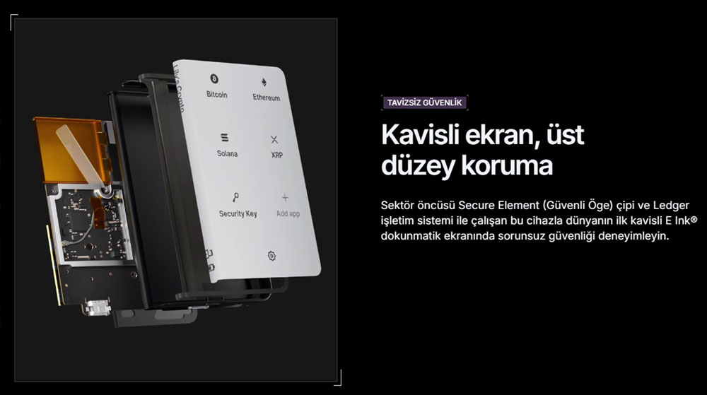 Ledger Stax'in kavisli ekranıyla üst düzey güvenliği öne çıkıyor