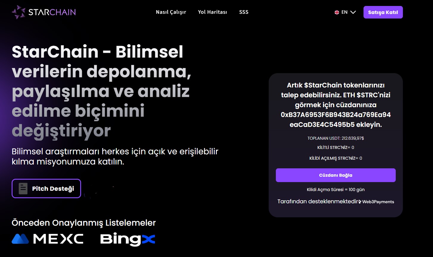 Merkeziyetsiz Bilimsel Veri Depolama Platformu StarChain İncelemesi