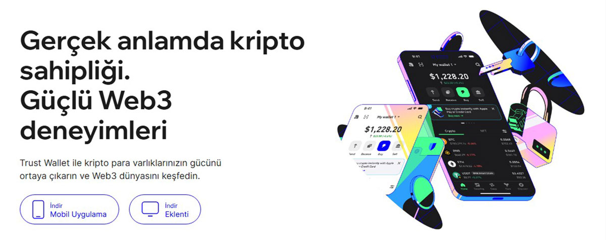 En iyi kripto cüzdan platformları arasındaki oldukça popüler Trust Wallet