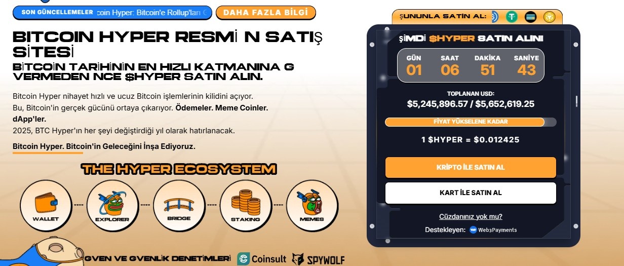BİTCOİN HYPER ÖN SATIŞI