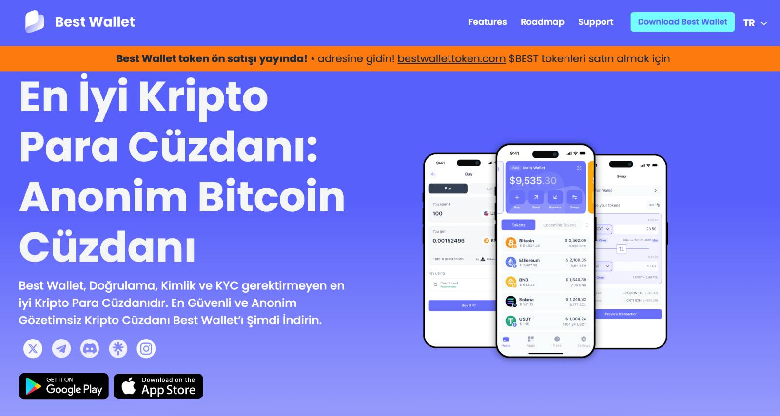 Best Wallet - KYC İstemeyen Borsalar