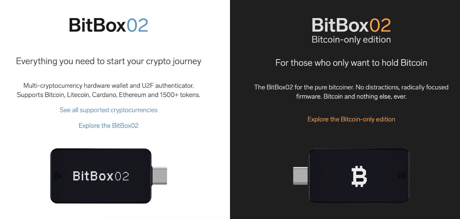 BitBox02 vs BitBox02 Bitcoin