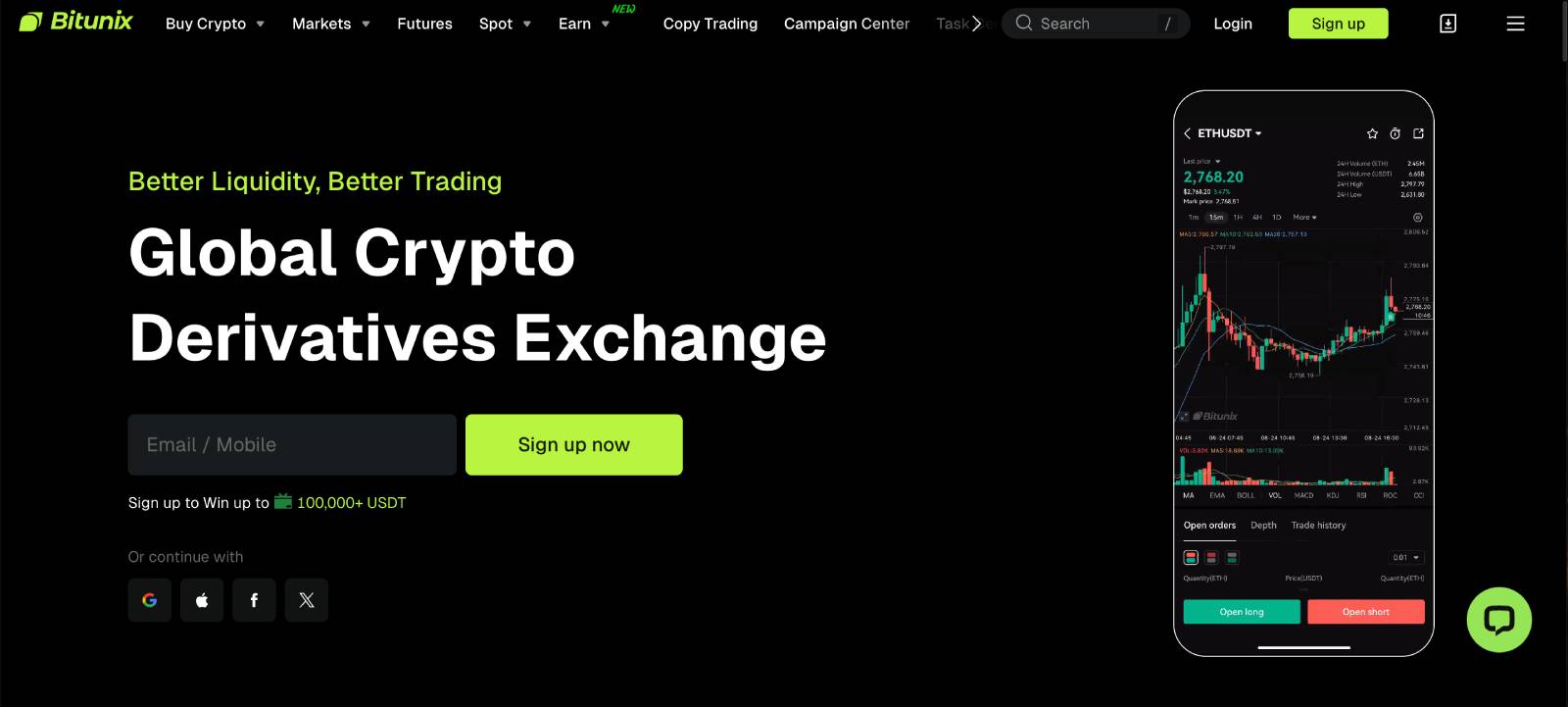 Bitunix - KYC İstemeyen Borsalar