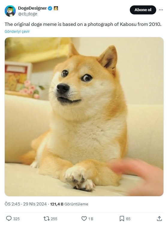 Dogecoin x paylaşımı