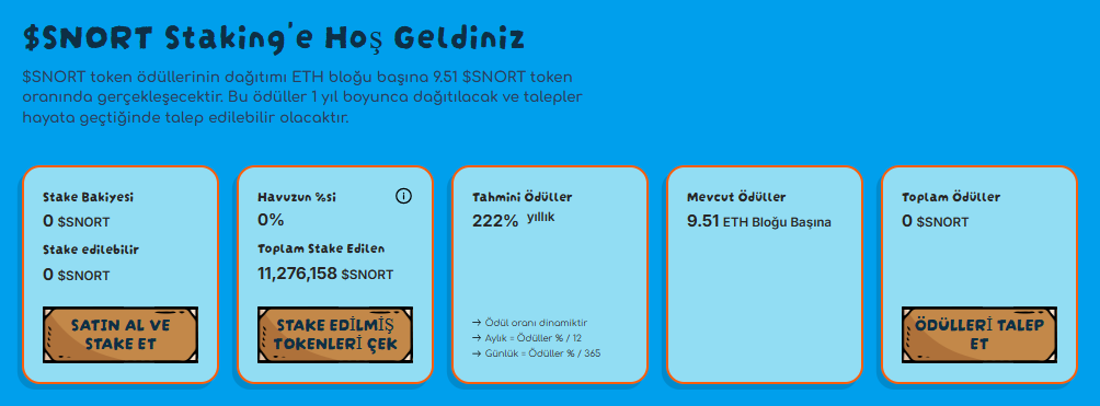 Snorter staking