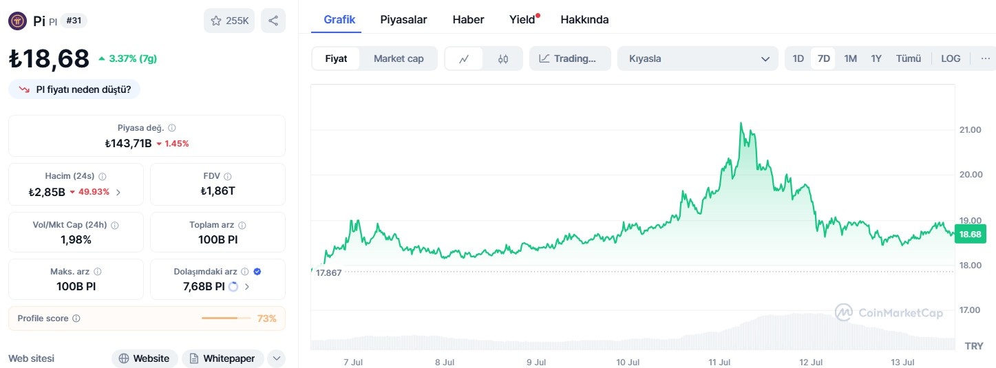 pi coin grafik