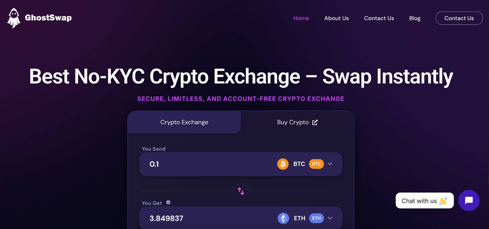 GhostSwap - KYC İstemeyen Borsalar