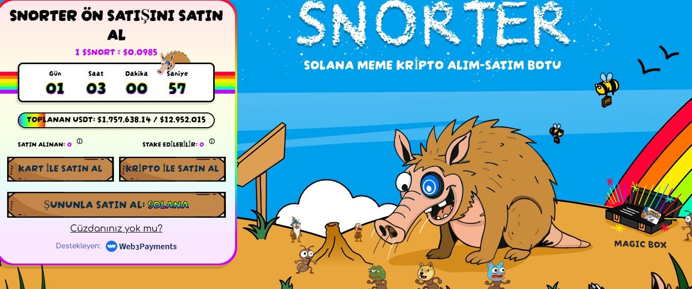 Snorter (SNORT), Meme Coin Piyasasında Yeni Gündem Olmaya Aday