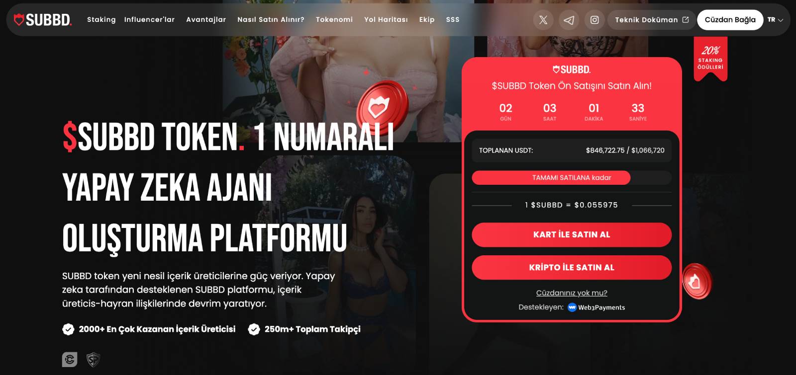 SUBBD Token - En İyi Ethereum Ön Satış Coinleri