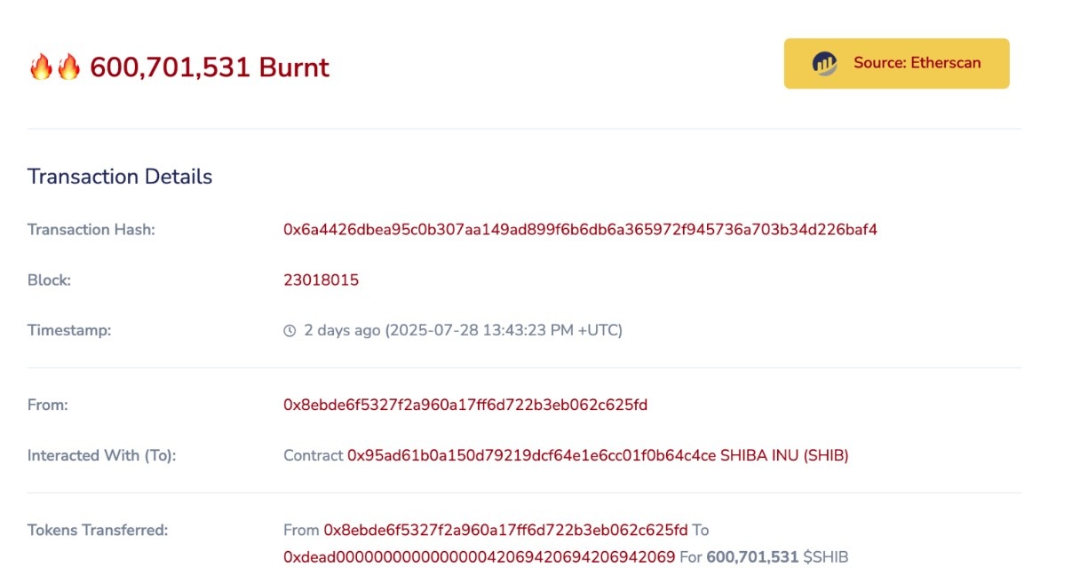 602 Milyon Token Bir Anda Yakıldı! Dönüm Noktası mı?