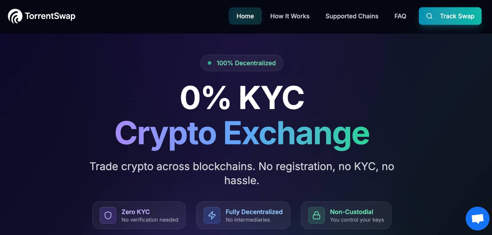 TorrentSwap - KYC İstemeyen Borsalar