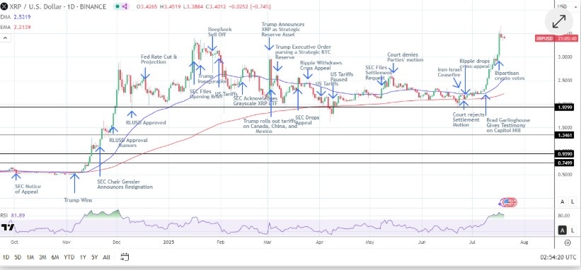 xrp işlem grafiği