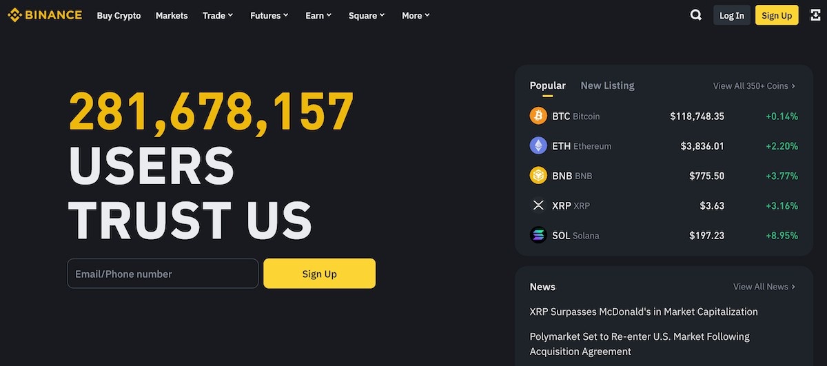 Dünyanın en büyük kripto para borsası 