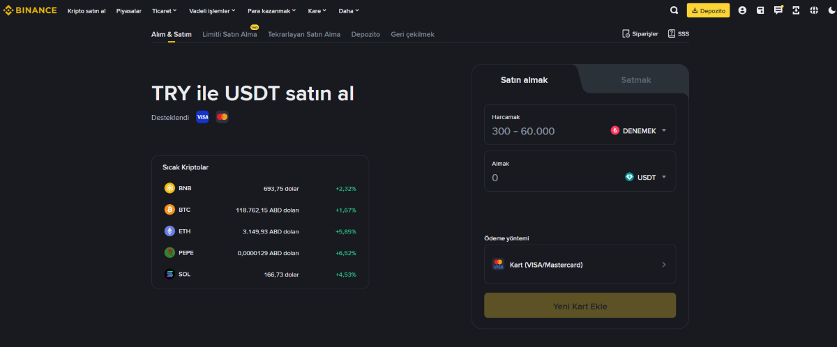 binance kredi kartındaki parayı nakite çevirme nasıl yapılır