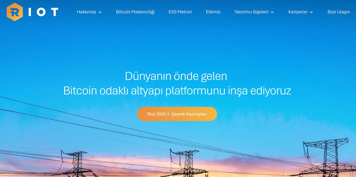 Kripto temelli en iyi hisseler sunan şirketler - Riot Platforms