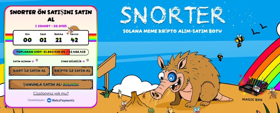 snorter ön satışına geri sayım