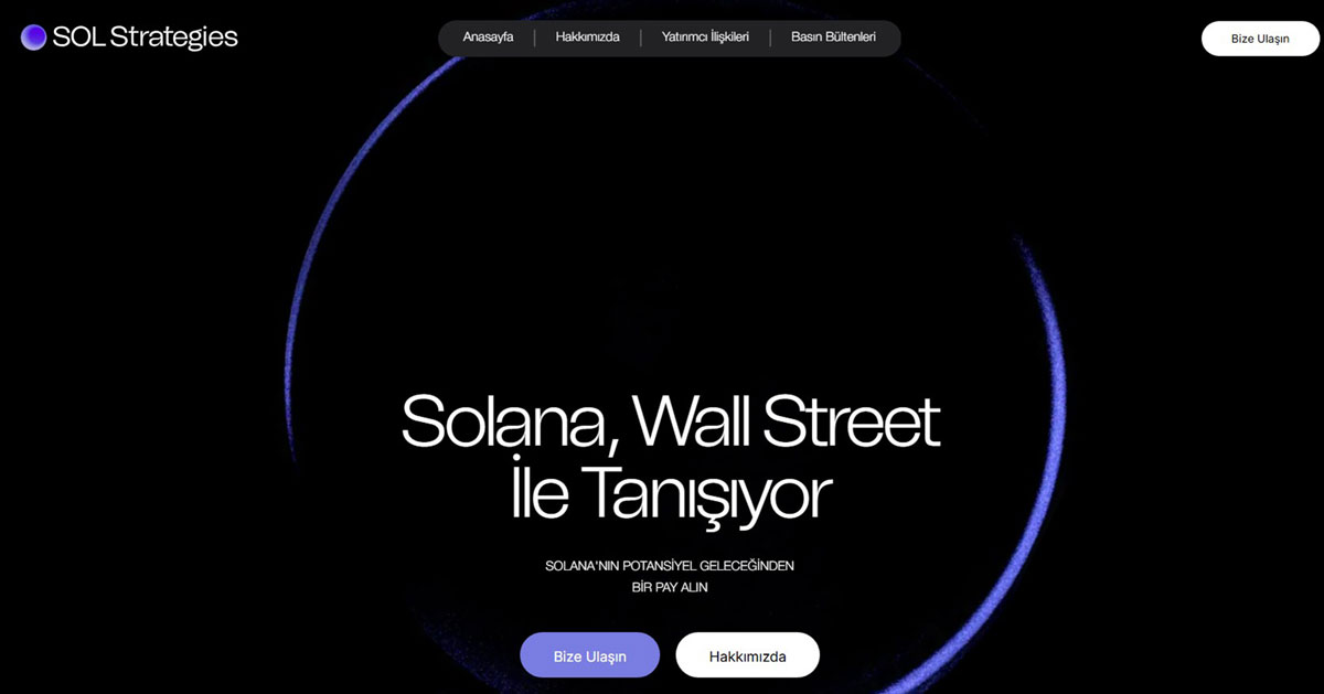 SOL Strategies ile kripto para hisse senedi alın