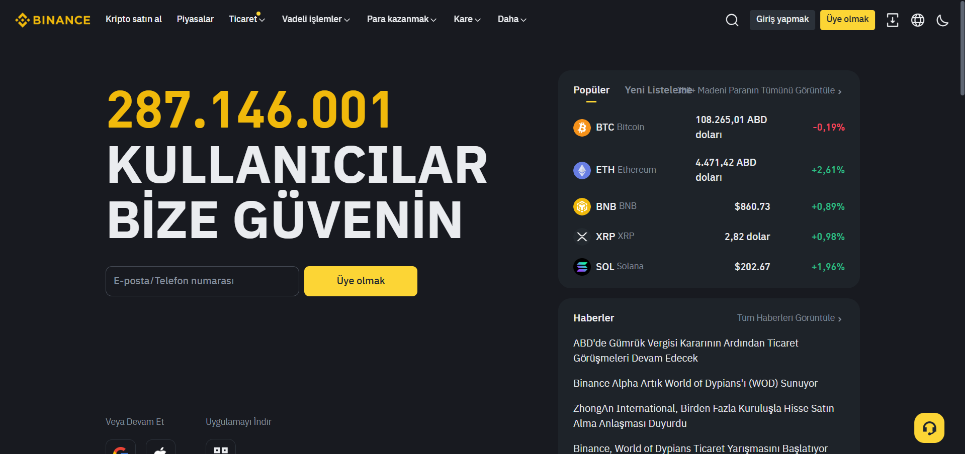 binance kaldıraçlı işlem