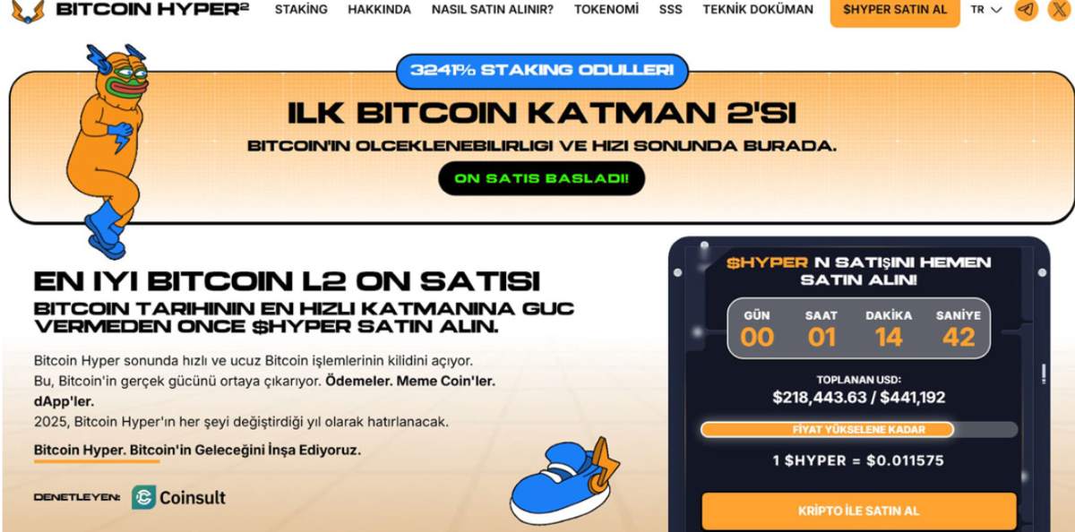 Bitcoin HYPER (HYPER) – Katman 2 Çözümüyle Binance Yeni Listeleme Potansiyelini Artıran Token
